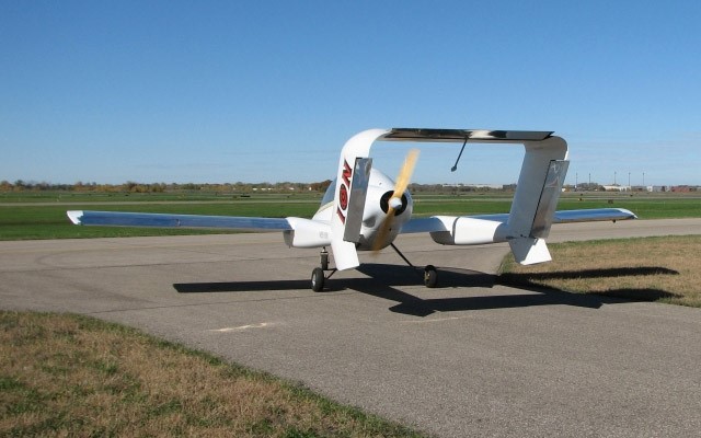 ION twin boom experimental amateurbuilt light sport aircraft.